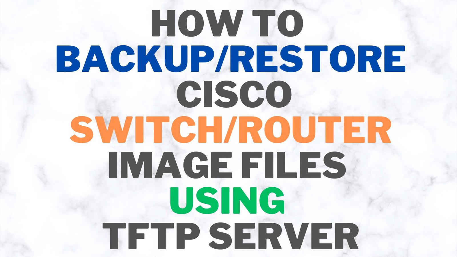 How to Backup Cisco Switch Ios to Tftp Server  