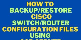 How To Backup/Restore Cisco Switch/Router Configuration Files Using an SCP Server