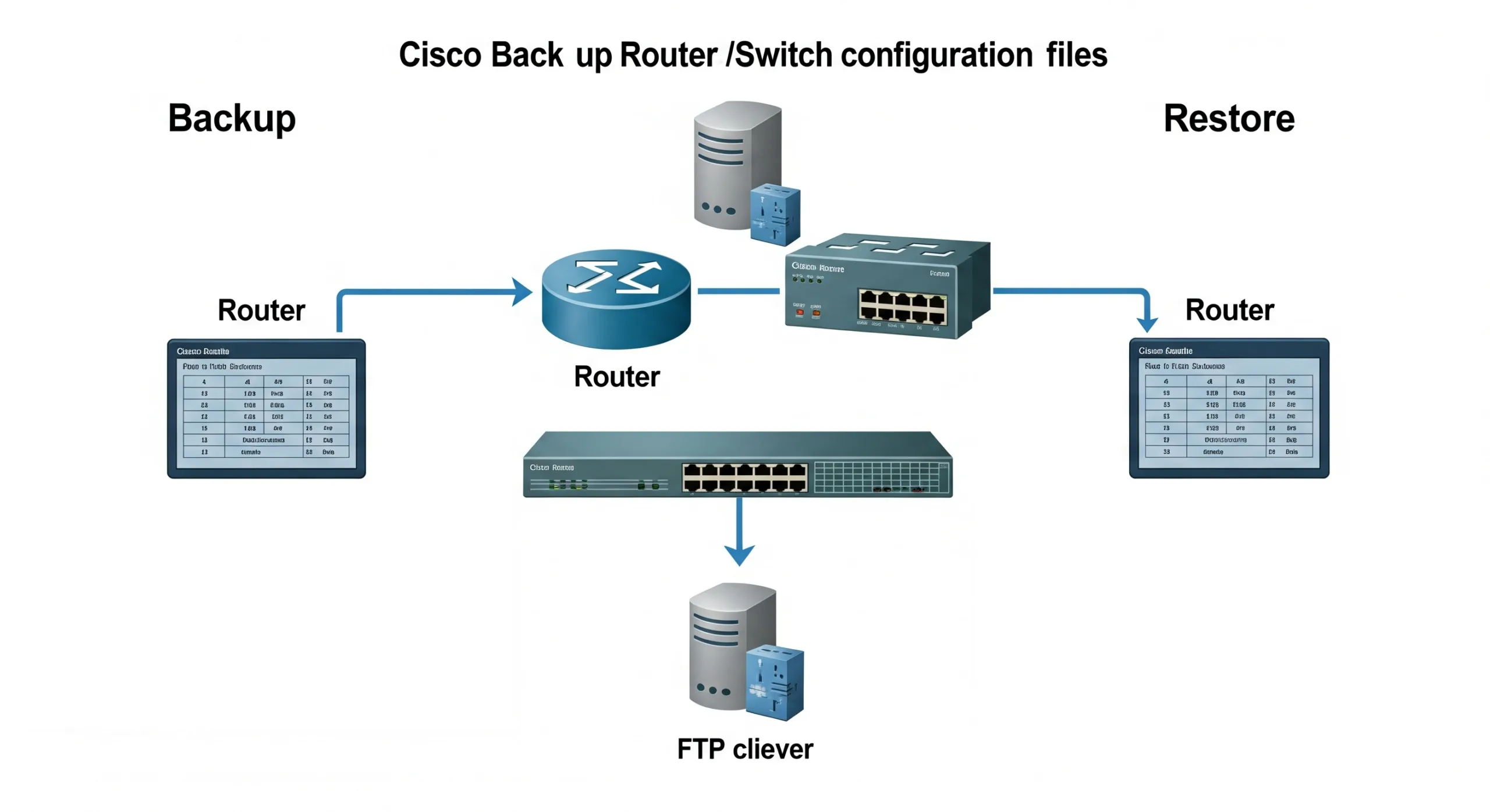 How To Backup and Restore Cisco Router/Switch Configuration Files Using FTP